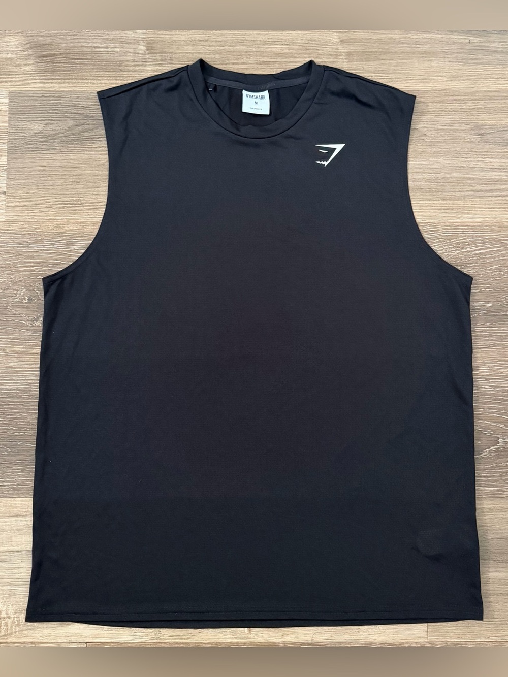 Gymshark Arrival Oversized Tank Top Athletic Gym Workout Black Sz Medium NWOT